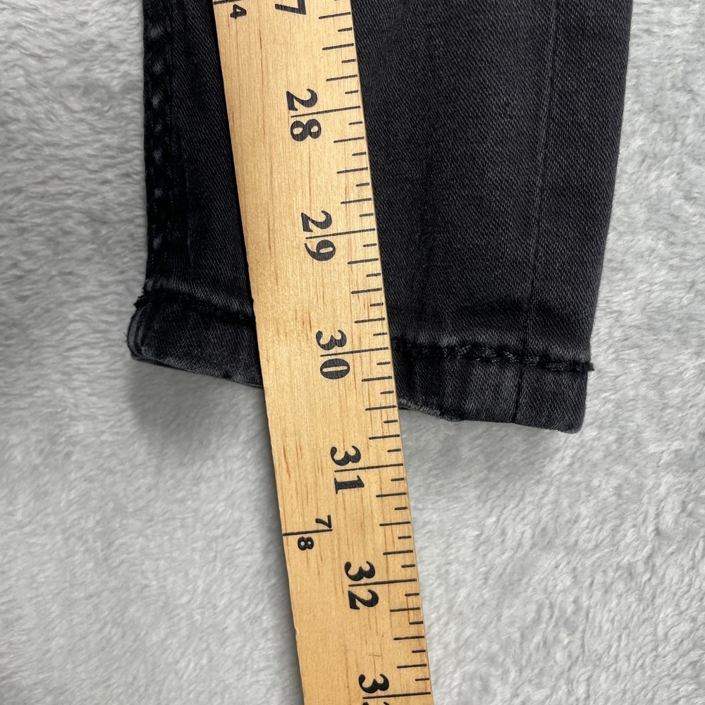 Vigoss Studio Skinny Jeans Women 25 Black Faded Low Rise Stretch Denim - Picture 9 of 14